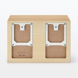 壁に付けられる家具猫用ステップ　オーク材突板