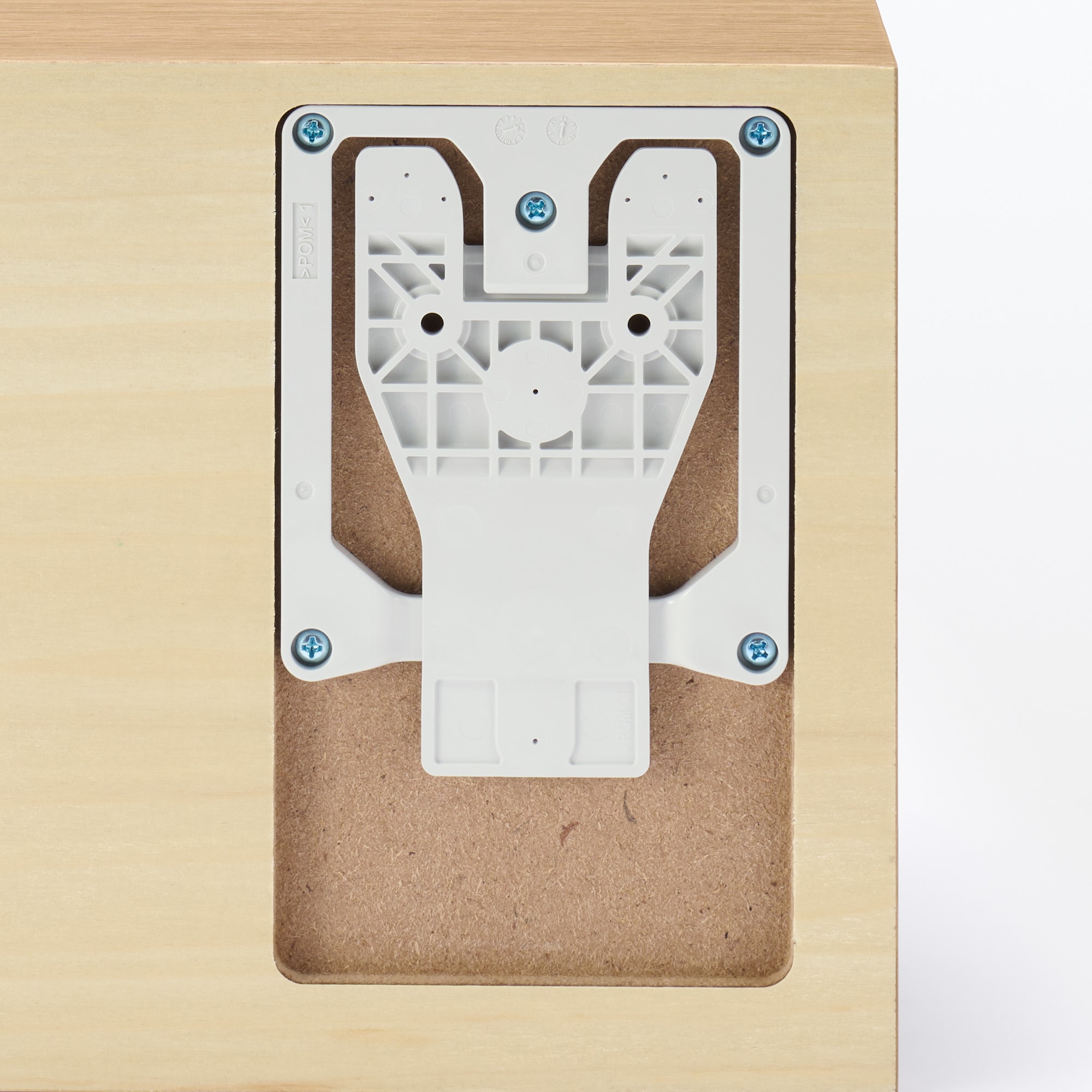 壁に付けられる家具猫用ステップ　オーク材突板