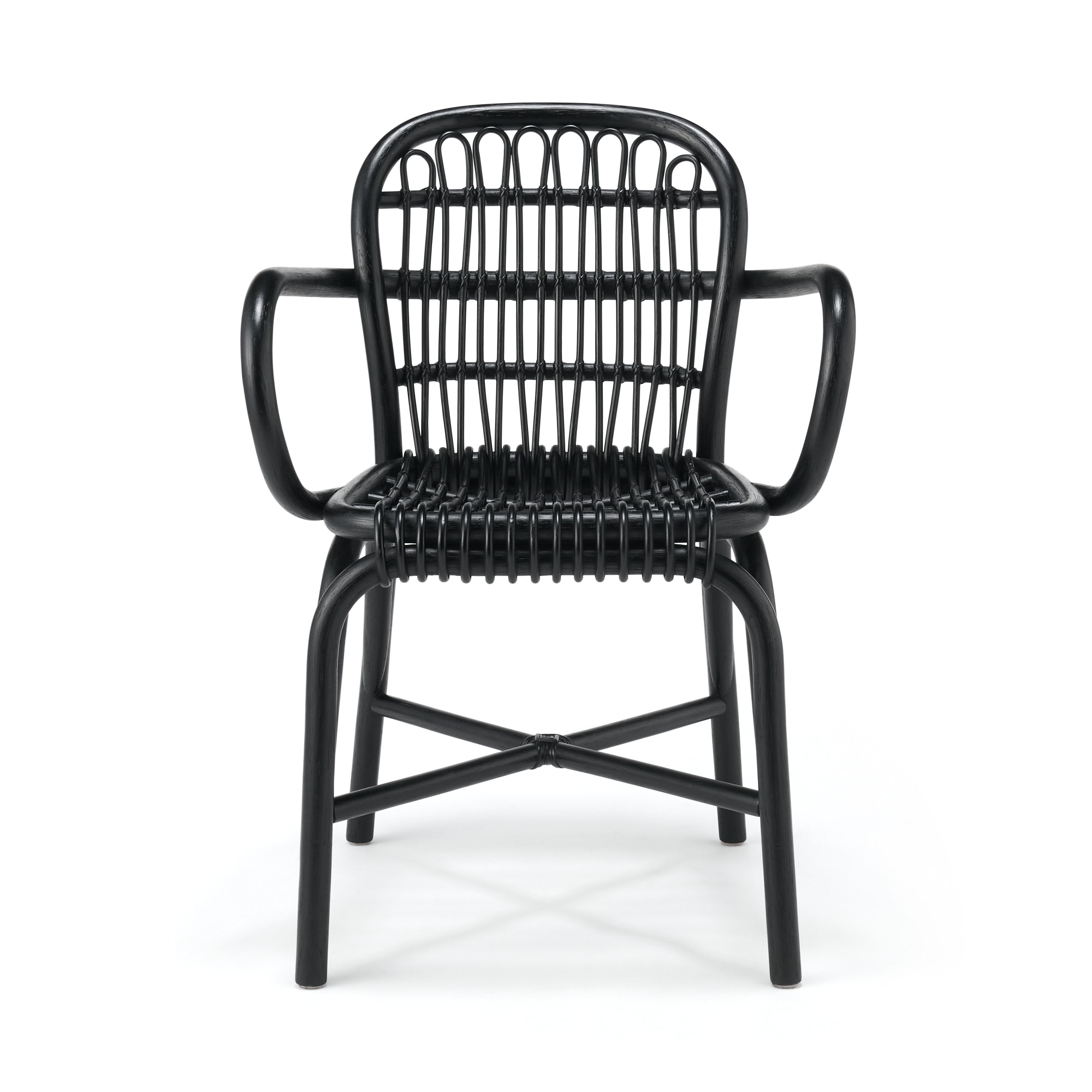 ラタンアームチェア