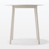 中でも外でも使える　丸テーブル　アルミ脚　小