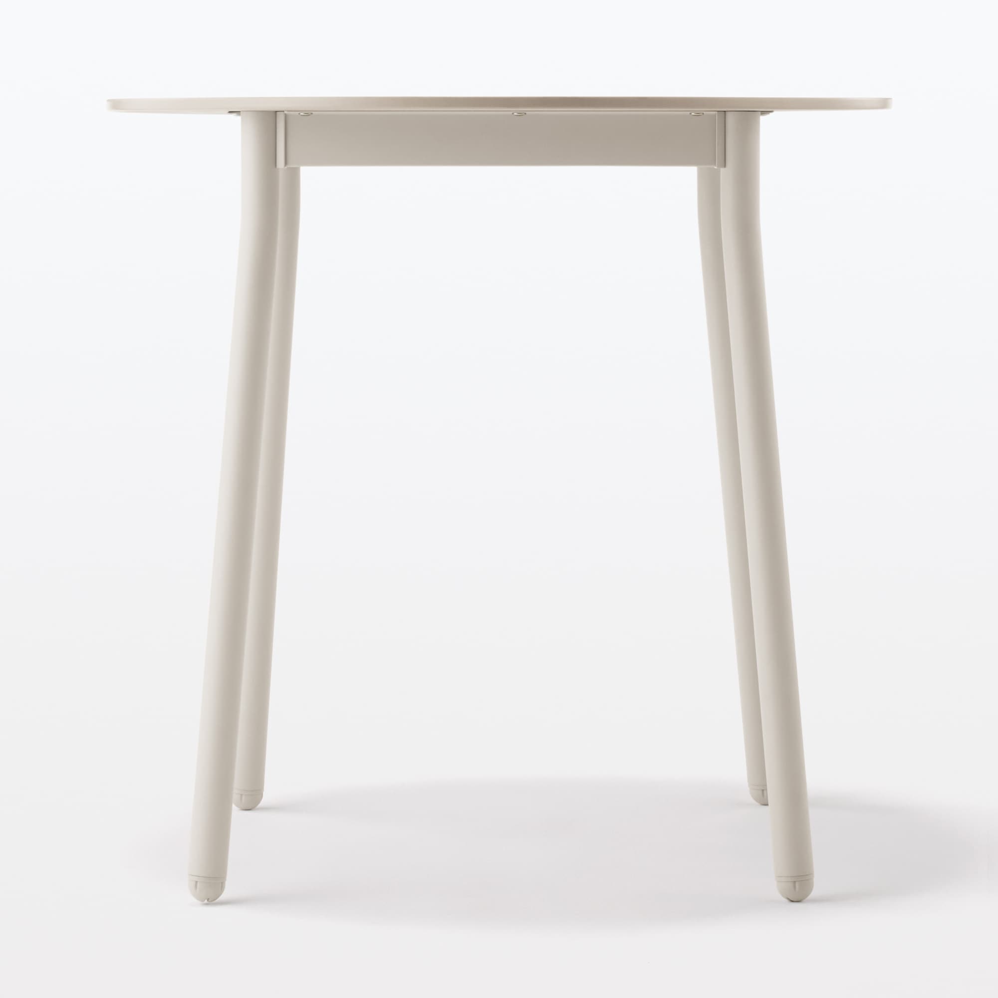 中でも外でも使える　丸テーブル　アルミ脚　小