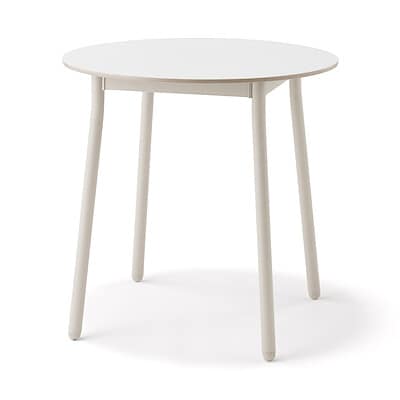 中でも外でも使える　丸テーブル　アルミ脚　小