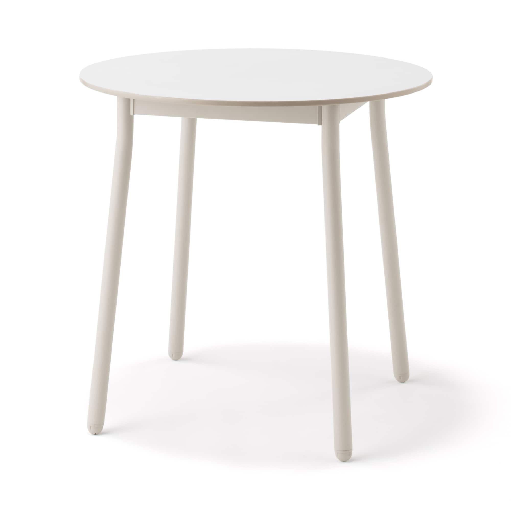 中でも外でも使える　丸テーブル　アルミ脚　小