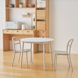 中でも外でも使える　アルミチェア