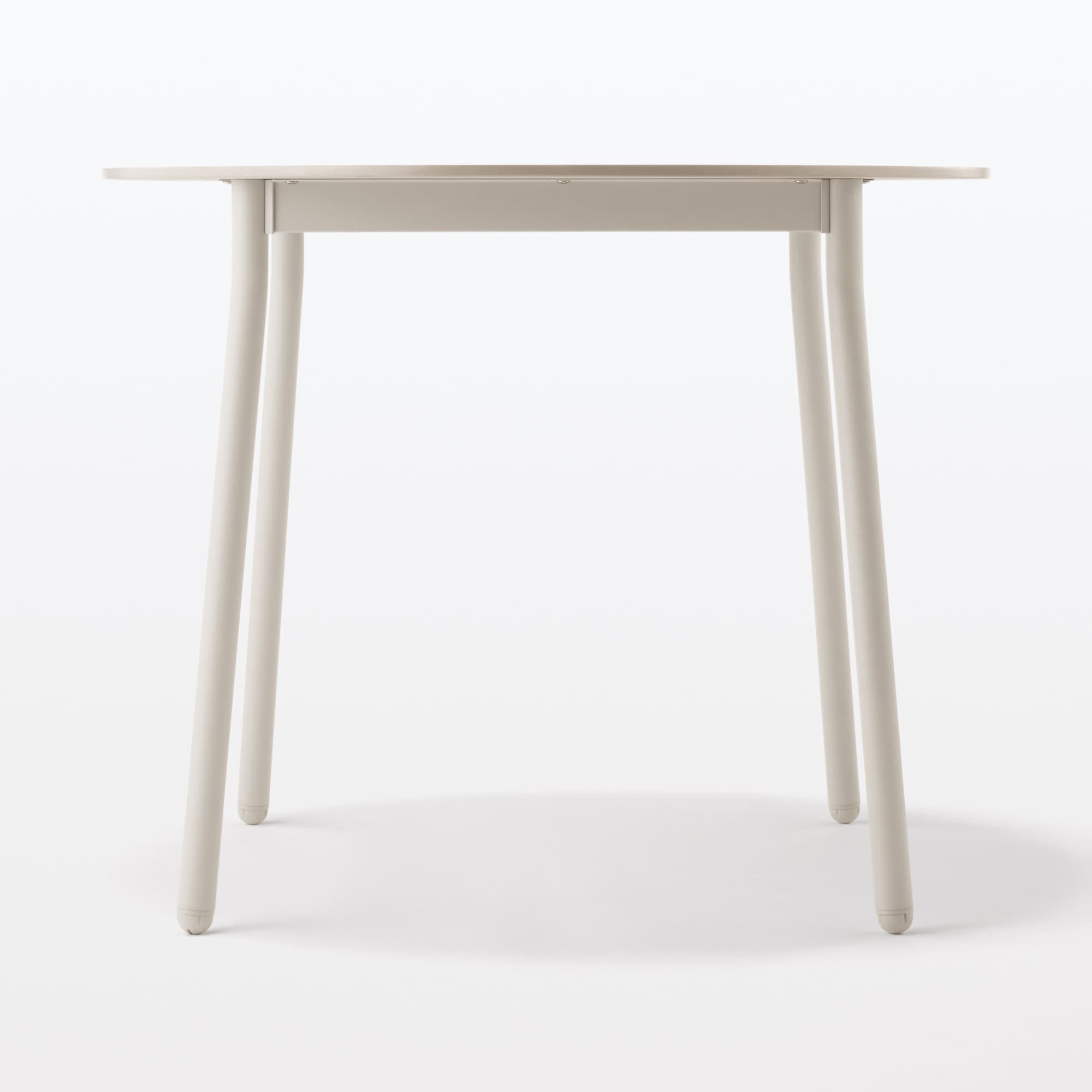 中でも外でも使える　丸テーブル　アルミ脚　大