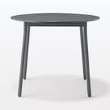 中でも外でも使える　丸テーブル　アルミ脚　大