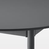 中でも外でも使える　丸テーブル　アルミ脚　大