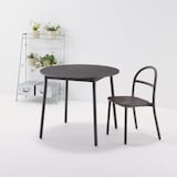 中でも外でも使える　丸テーブル　アルミ脚　大