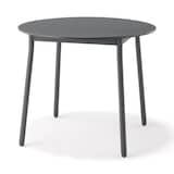 中でも外でも使える　丸テーブル　アルミ脚　大