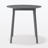 中でも外でも使える　丸テーブル　アルミ脚　小