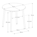 中でも外でも使える　丸テーブル　アルミ脚　小