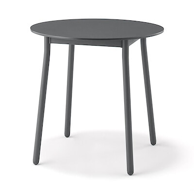 中でも外でも使える　丸テーブル　アルミ脚　小