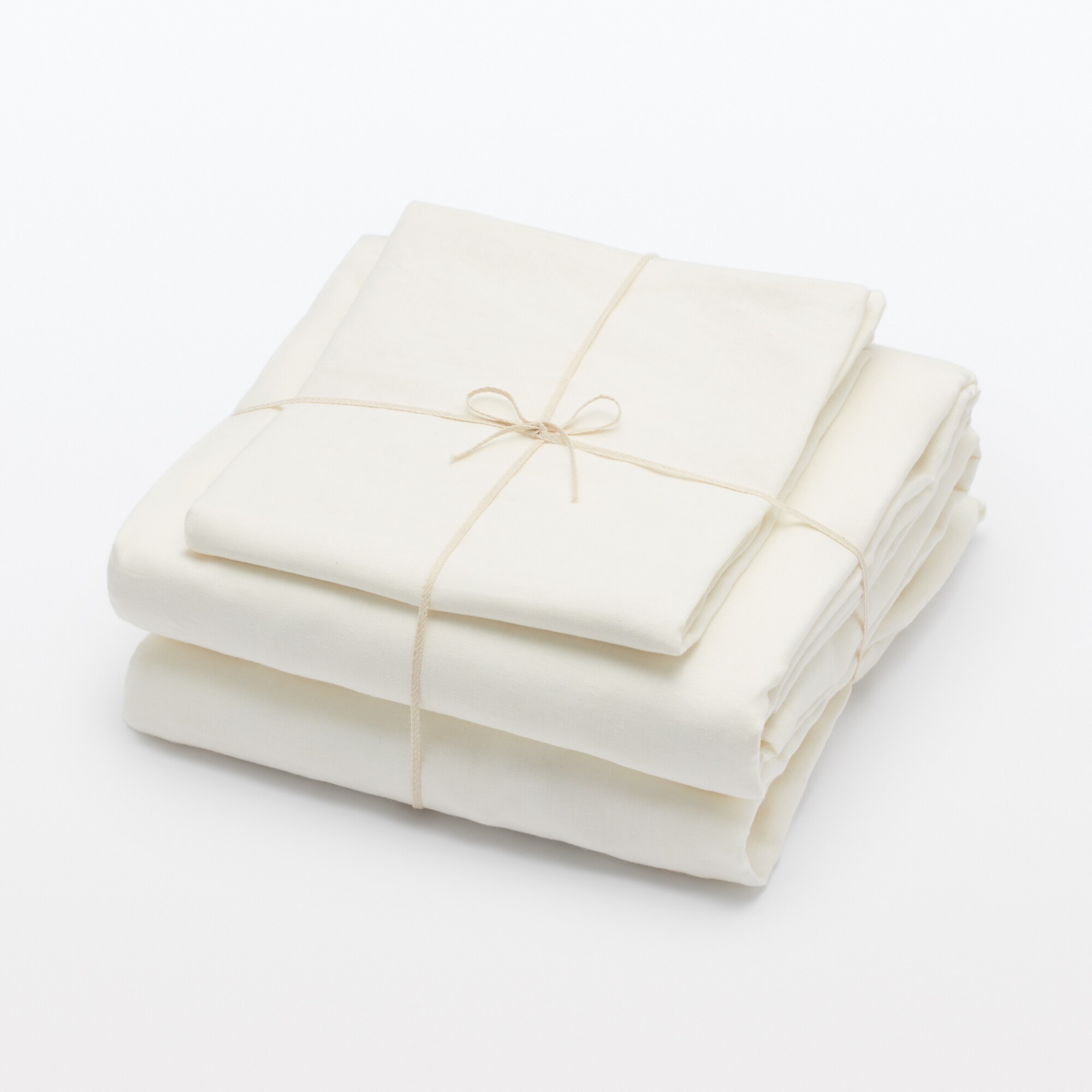 無印良品MUJI 麻平織カバー3点セット シングルサイズ