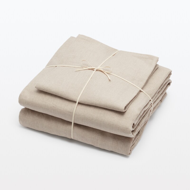 残反 麻平織 カバー3点セット | 無印良品 