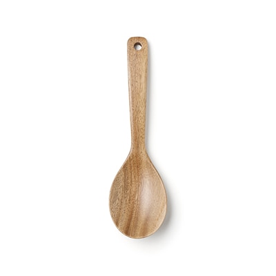 【小】アカシア　取り分けスプーン　約長さ２２．５ｃｍ