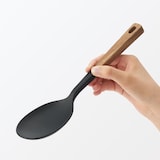 木柄　シリコーン　調理スプーン