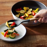 木柄　シリコーン　調理スプーン