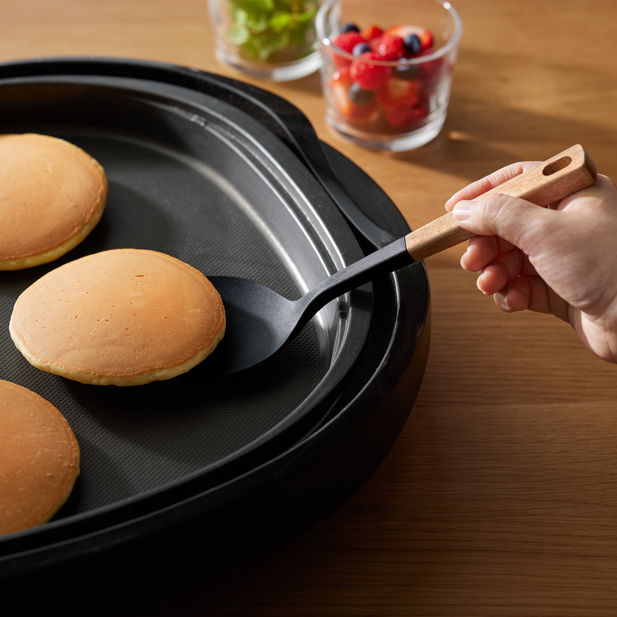 木柄　シリコーン　ターナースプーン