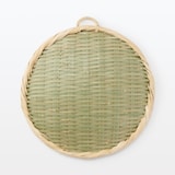 竹材　ござ目編み　盆ザル　小