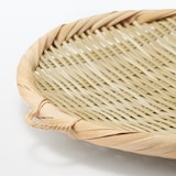 竹材　ござ目編み　盆ザル　小