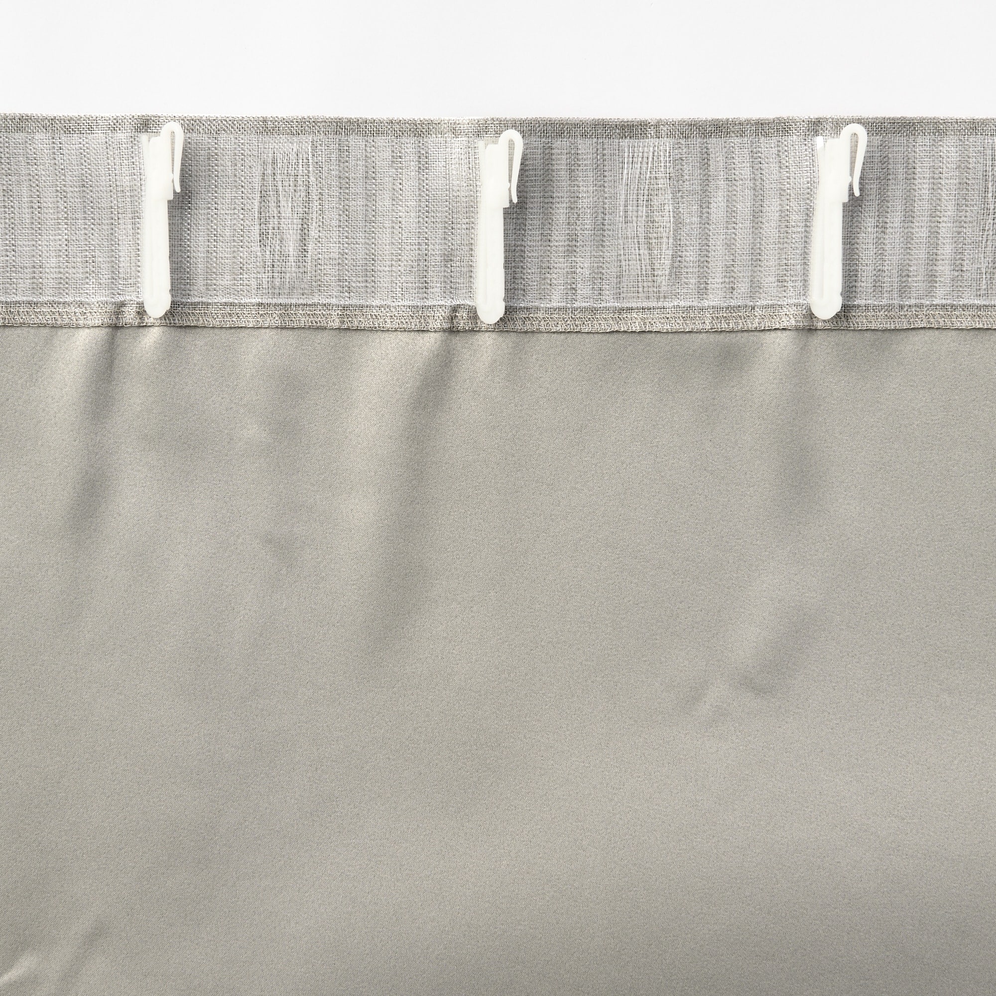 防炎・遮光性　ドビー織りノンプリーツカーテン