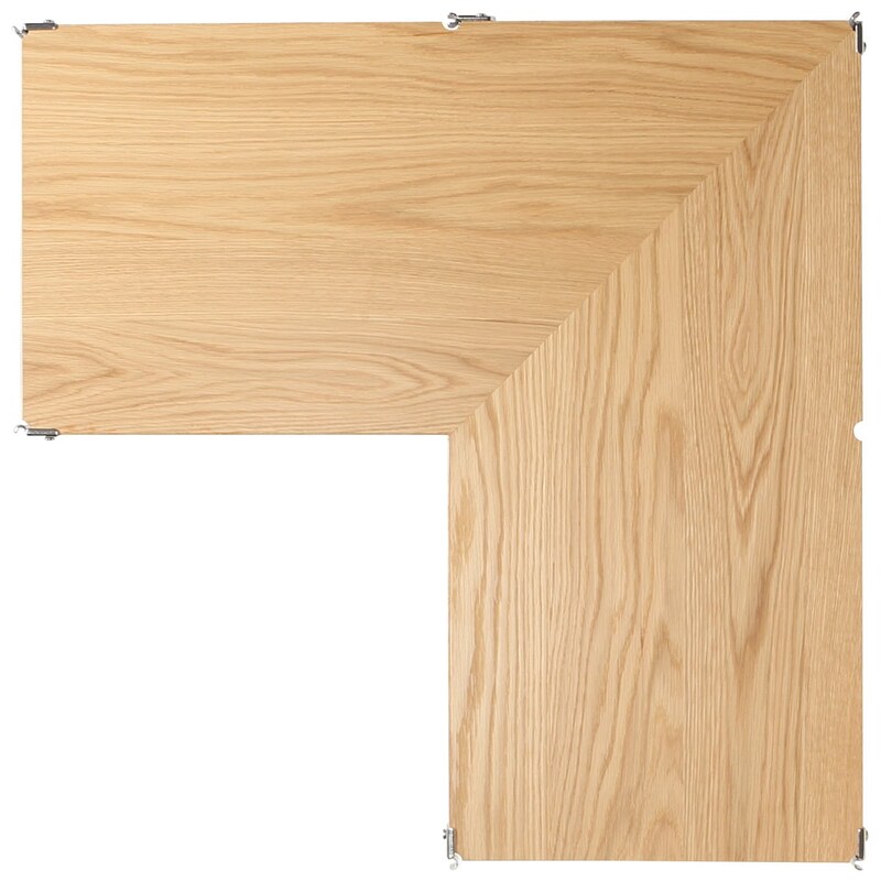 ステンレスユニットシェルフ 追加棚 コーナータイプ オーク材 | 無印良品 