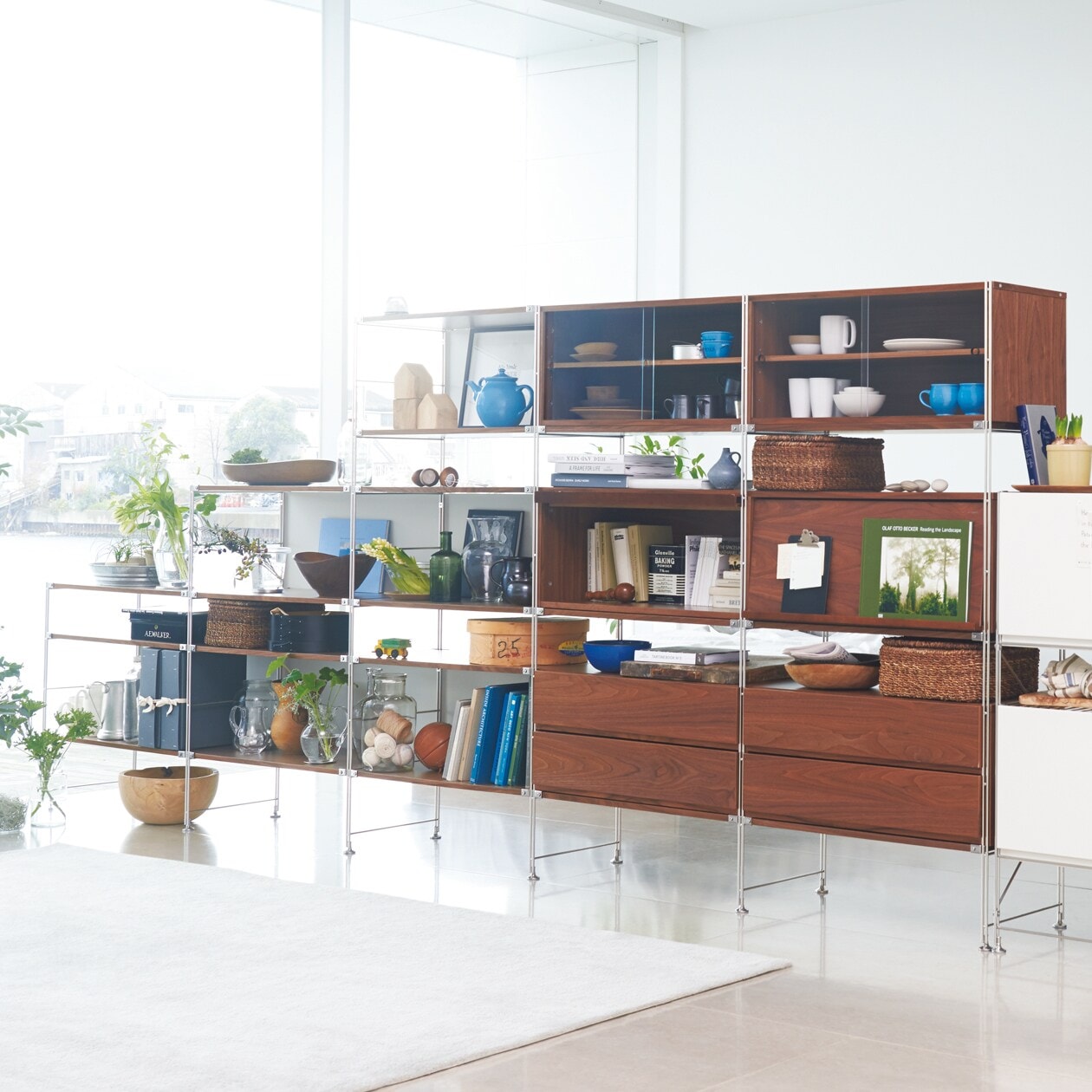 ステンレスユニットシェルフ　ステンレス追加用帆立　中