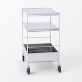 ステンレスユニットシェルフワゴンセット