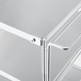 ステンレスユニットシェルフワゴンセット