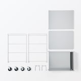 ステンレスユニットシェルフワゴンセット