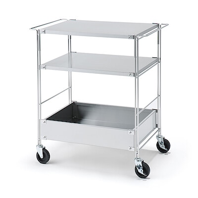 ステンレスユニットシェルフワゴンセット