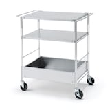 ステンレスユニットシェルフワゴンセット