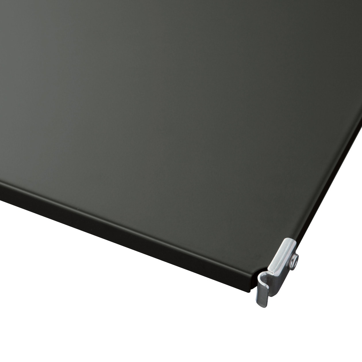 ステンレスユニットシェルフ用　追加棚　ダークグレー