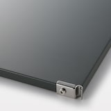 ステンレスユニットシェルフ用　追加棚　ダークグレー