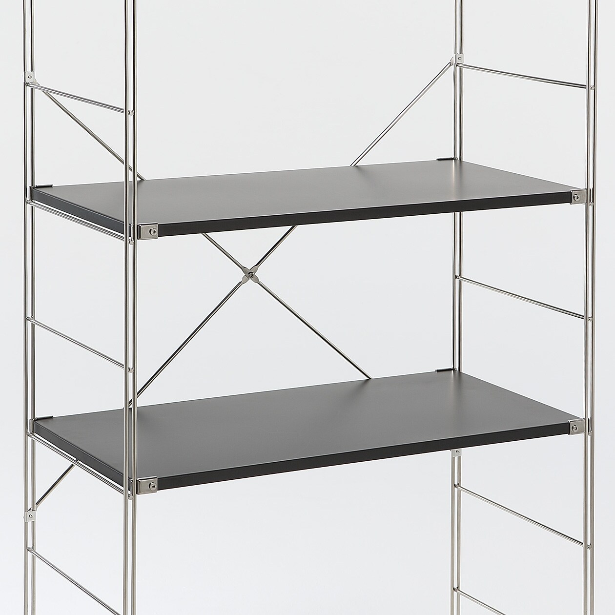 ステンレスユニットシェルフ用 追加棚 ダークグレー | 無印良品