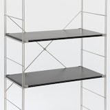 ステンレスユニットシェルフ用　追加棚　ダークグレー