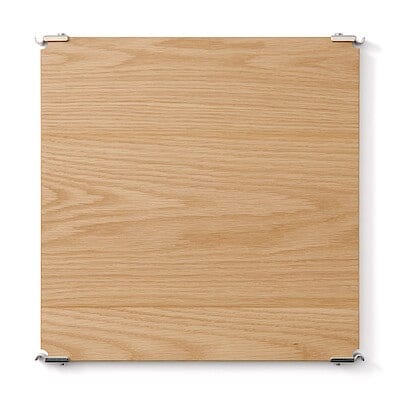 ステンレスユニットシェルフ　追加棚　オーク材