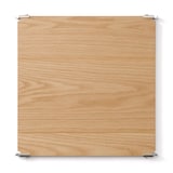 ステンレスユニットシェルフ　追加棚　オーク材