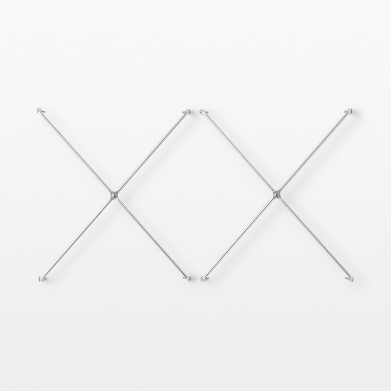 ステンレスユニットシェルフ用サイドクロスバー　ステンレス