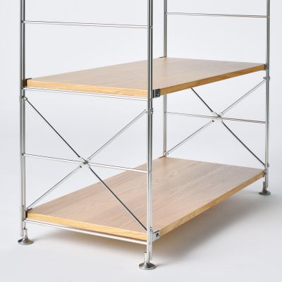 ステンレスユニットシェルフ用サイドクロスバー　ステンレス