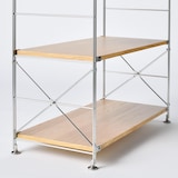 ステンレスユニットシェルフ用サイドクロスバー　ステンレス