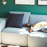 ［ＩＤＥＥ］カレイド　クッションカバー　４５ｃｍ角　チャコール