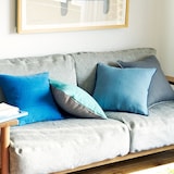 ［ＩＤＥＥ］カレイド　クッションカバー　４０ｃｍ角　インディゴ