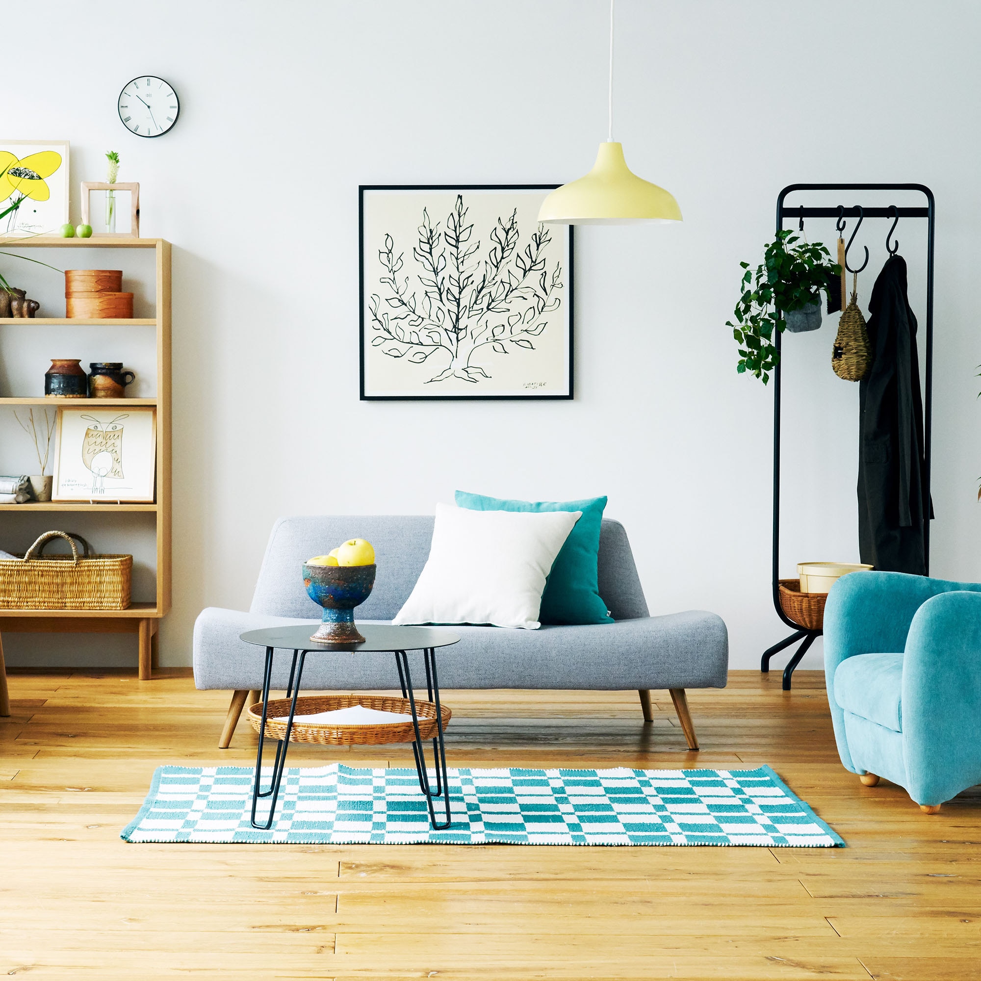 ［ＩＤＥＥ］カレイド　クッションカバー　４０ｃｍ角　ヴィリジアン