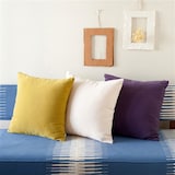 ［ＩＤＥＥ］カレイド　クッションカバー　４０ｃｍ角　ホワイト