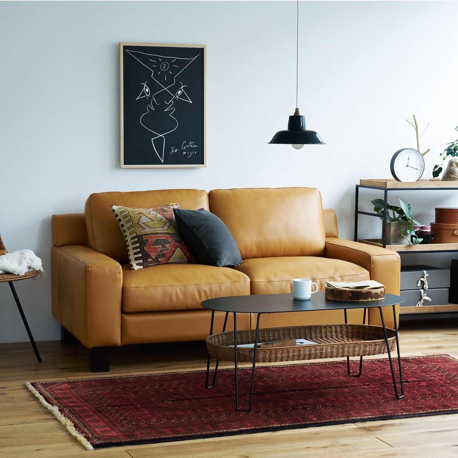 ［ＩＤＥＥ］カレイド　クッションカバー　４０ｃｍ角　チャコール