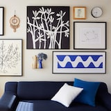 ［ＩＤＥＥ］カレイド　クッションカバー　４５ｃｍ角　インディゴ