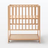 ビーチ材　ベビーベッド