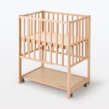 ビーチ材　ベビーベッド