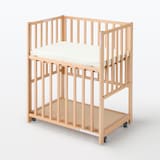 ビーチ材　ベビーベッド